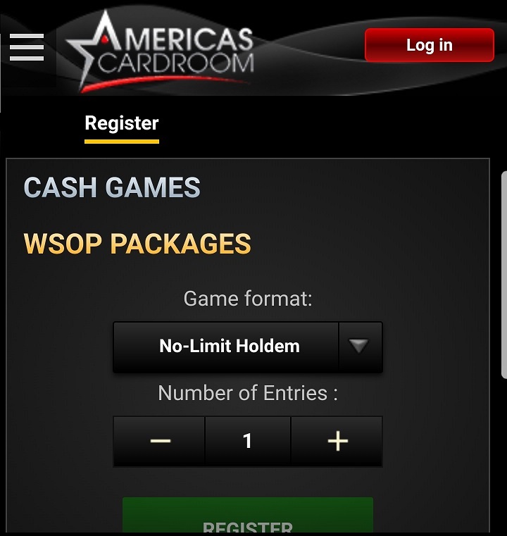 Americas cardroom mobile not working